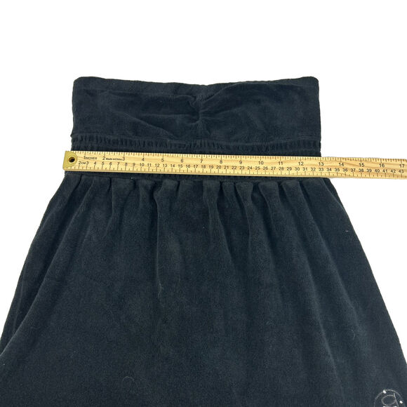 bebe Dress Swimwear Cover XS Black Ruffles Circle B Sleeveless Mini Y2k - Picture 8 of 11